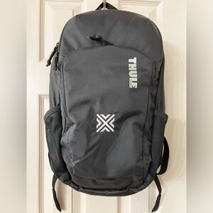 New Thule Sweden Achiever 17” College, Travel, Work, Laptop Black Backpack